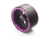 Boom Racing ProBuild™ 1.9" LGB Adjustable Offset Aluminum Beadlock Wheels (2) Purple/Black