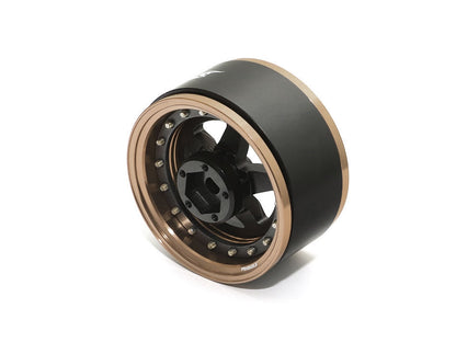 Boom Racing ProBuild™ 1.9" SS5 Adjustable Offset Aluminum Beadlock Wheels (2) Bronze/Matte Black