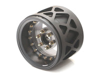 Boom Racing ProBuild™ 1.9" Lightweight Extra Wide CAL-6 Adjustable Offset Beadlock Wheels (2) Matte Black/Clear