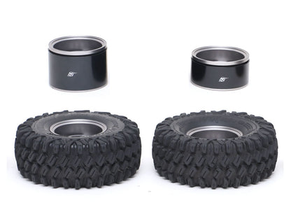 Boom Racing Extra Wide TE37XD KRAIT™ 1.9 Deep Dish Aluminum Beadlock Wheels w/ XT606 Hub (2) Gun Metal