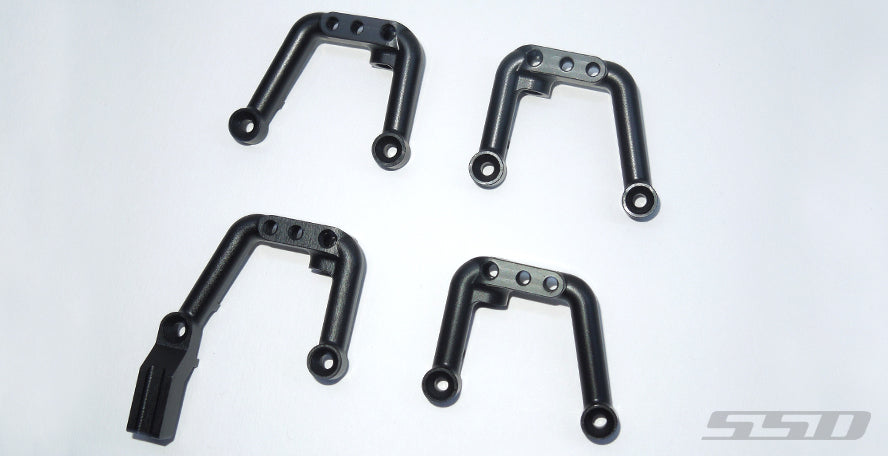 SSD RC Enduro Aluminum Shock Hoop Set (Black)