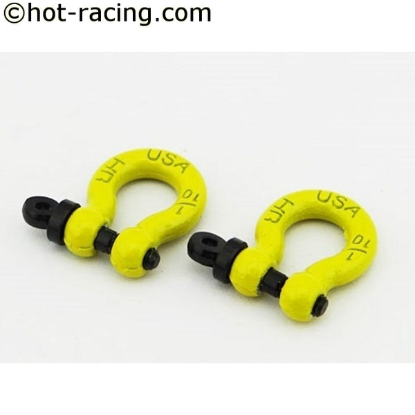 Scale 1/10 scale look yellow Tow shackles from hot racing (2)