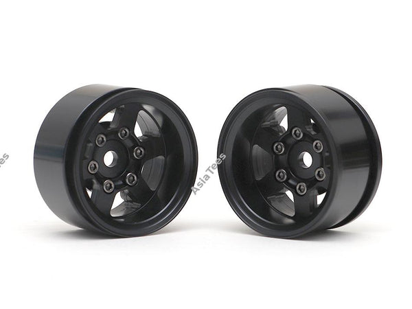 Boom Racing TE37XD KRAIT™ 1.55 Deep Dish Aluminum Beadlock Wheels w/ XT601 Hubs (2) Black