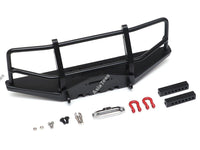 Team Raffee Co. Stamped Metal Front Bumper w/ Towing Hooks For D90 D110 TRX4 Defender for Boom Racing D90/D110 Chassis