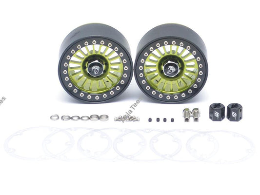 Boom Racing Venomous KRAIT™ 2.2 Aluminum Beadlock Wheels 8mm Wideners (2) Green