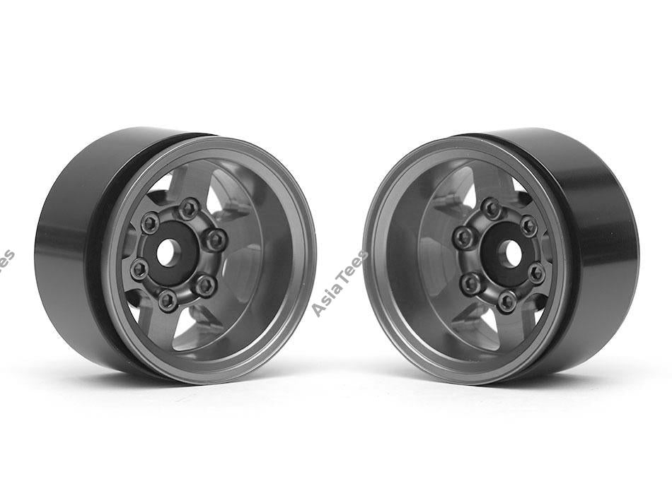 Boom Racing TE37XD KRAIT™ 1.55 Deep Dish Aluminum Beadlock Wheels w/ XT601 Hubs (2) Gun Metal