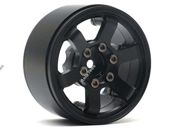Boom Racing TE37LG KRAIT™ 1.9 Aluminum Beadlock Wheels w/ XT606 Hubs (4) Black