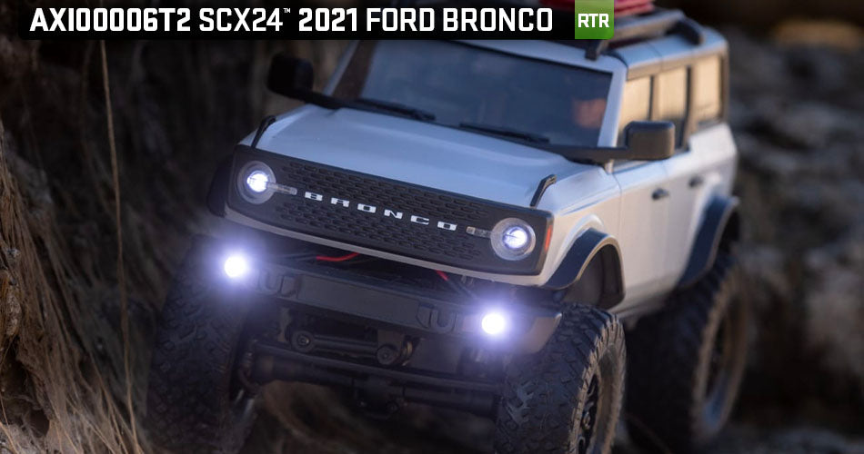 1/24 SCX24 2021 Ford Bronco 4WD Truck Brushed RTR