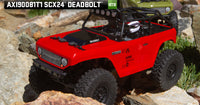 SCX24 Deadbolt 1/24th Scale Elec 4WD - RTR, Red