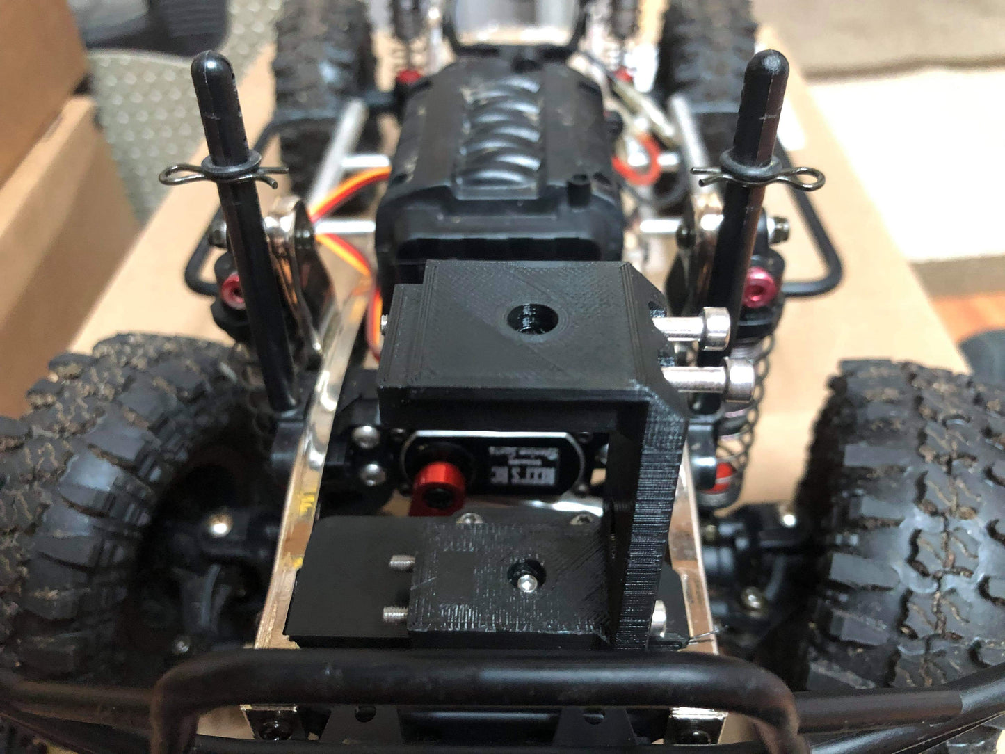 Servo winch mount cover