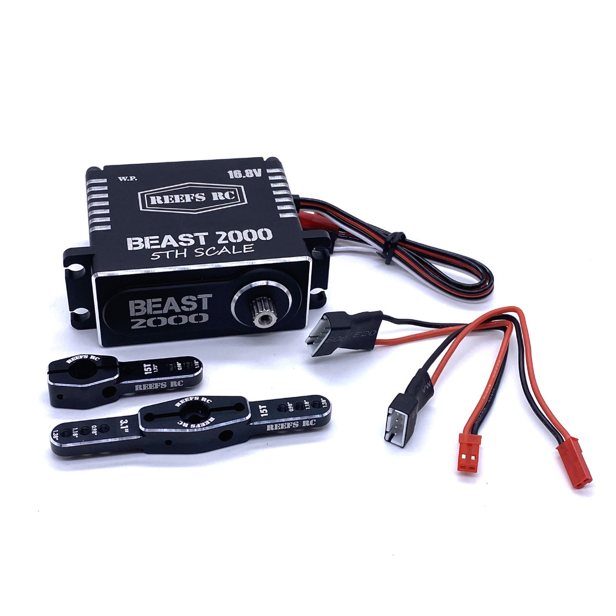 Beast 2000 1/5th Scale High Torque, High Speed Brushless Servo w/ Aluminum Horns