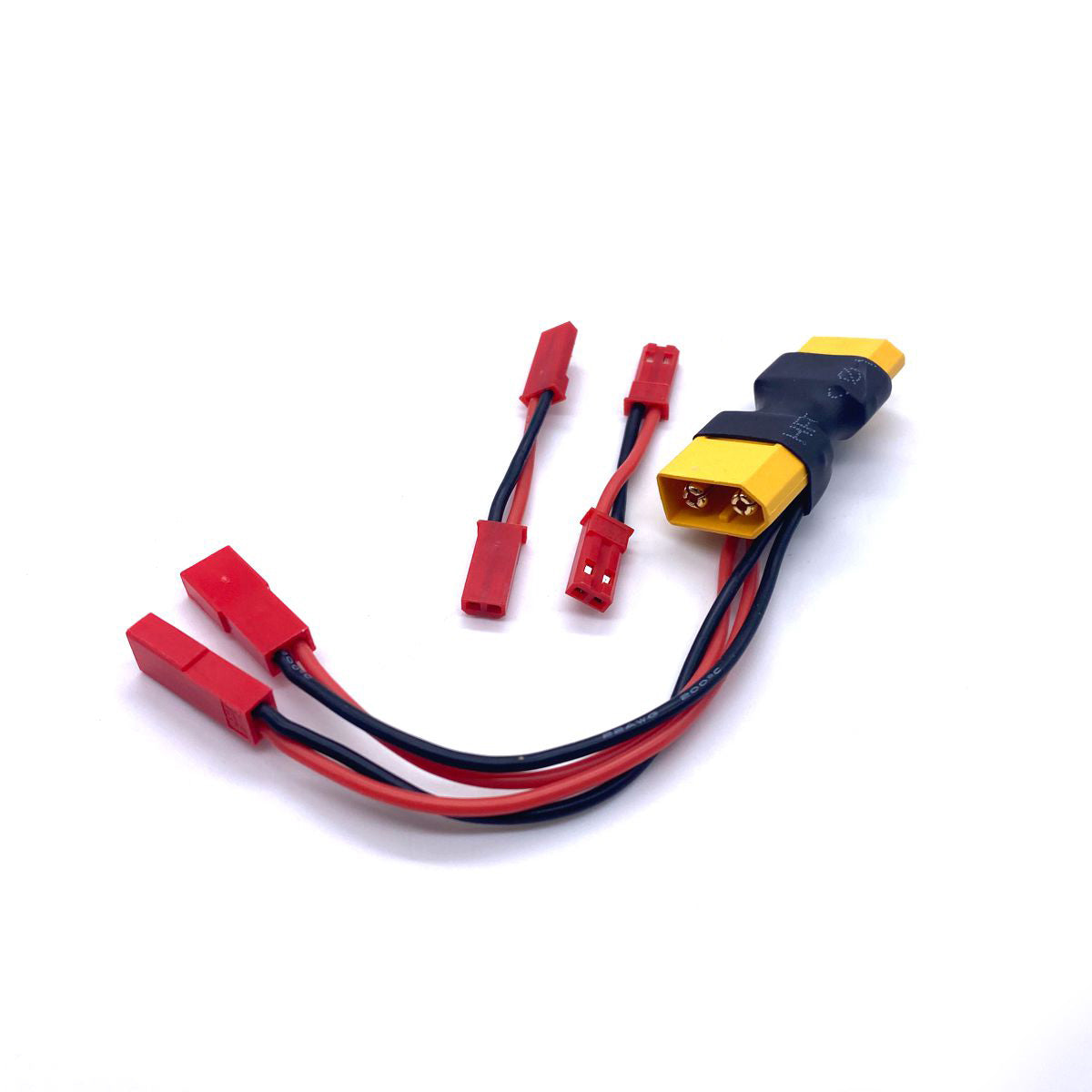 XT60 passthru Dual JST Connector w/ 2 Male-Male Adaptors