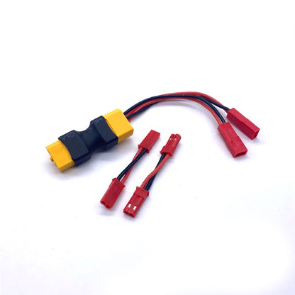 XT60 passthru Dual JST Connector w/ 2 Male-Male Adaptors