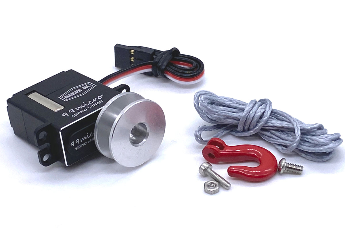 99Micro High Torque Digital Coreless Servo Winch, Includes Micro Spool w/ Synthetic Line