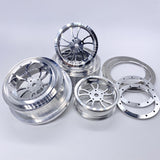 KURL Beadlock Aluminum 2.2/3.0" Drag Wheels (4pcs) w Rings and Hardware