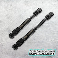 JunFac Scale Hardened Steel Universal Shafts for Axial SCX10 II Kit (288-313mm W/B)