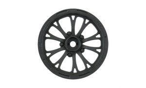 Pomona Drag Spec 2.2" Black Front Wheels (2) for Slash 2wd (Using 2.2" 2WD Buggy Front Tires)