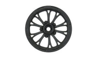 Pomona Drag Spec 2.2" Black Front Wheels (2) for Slash 2wd (Using 2.2" 2WD Buggy Front Tires)