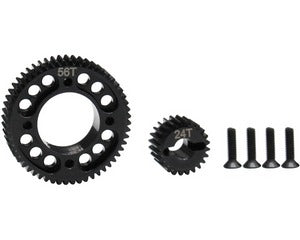Stealth X Drive UD2 Gear Set, Machined, for Associated Enduro 24t/56t