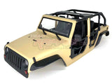 Team Raffee Co. Jeep Rubicon Hard Body w/ Full Tube Doors & Open-Top for 1/10 Crawler 313mm