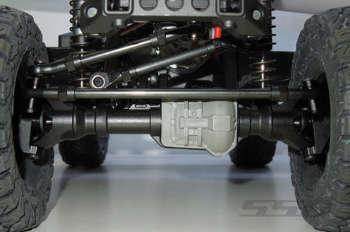 SSD RC TRX-4 Front Axle Portal Delete Kit (Black)