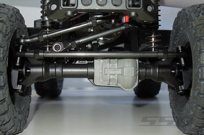 SSD RC TRX-4 Front Axle Portal Delete Kit (Black)