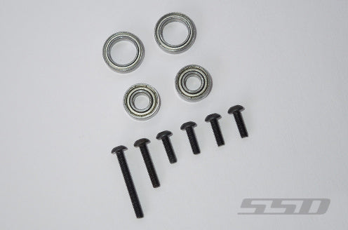 SSD RC TRX-4 Front Axle Portal Delete Kit (Black)