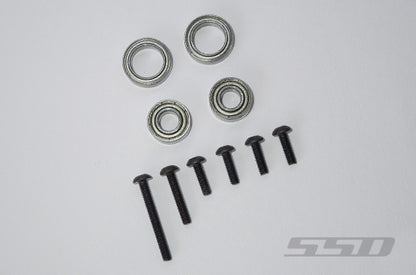 SSD RC TRX-4 Front Axle Portal Delete Kit (Black)