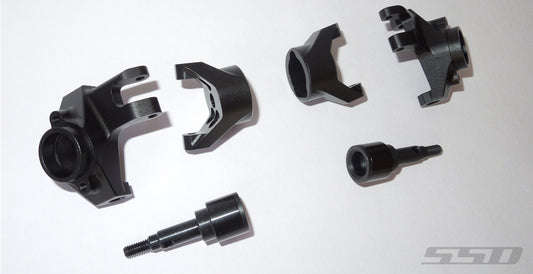 SSD RC TRX-4 Front Axle Portal Delete Kit (Black)