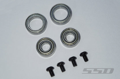 SSD RC TRX-4 Rear Axle Portal Delete Kit (Black)
