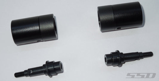 SSD RC TRX-4 Rear Axle Portal Delete Kit (Black)