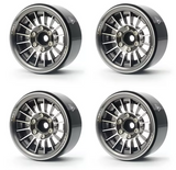 TREAL 1.9" Beadlock Wheels (4) Multi Spoke Rim Crawler Wheels for 1/10 SCX10 III TRX-4 RC Trucks-Type J - Gray