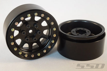 SSD RC 1.9" STEEL D HOLE WHEELS (2)