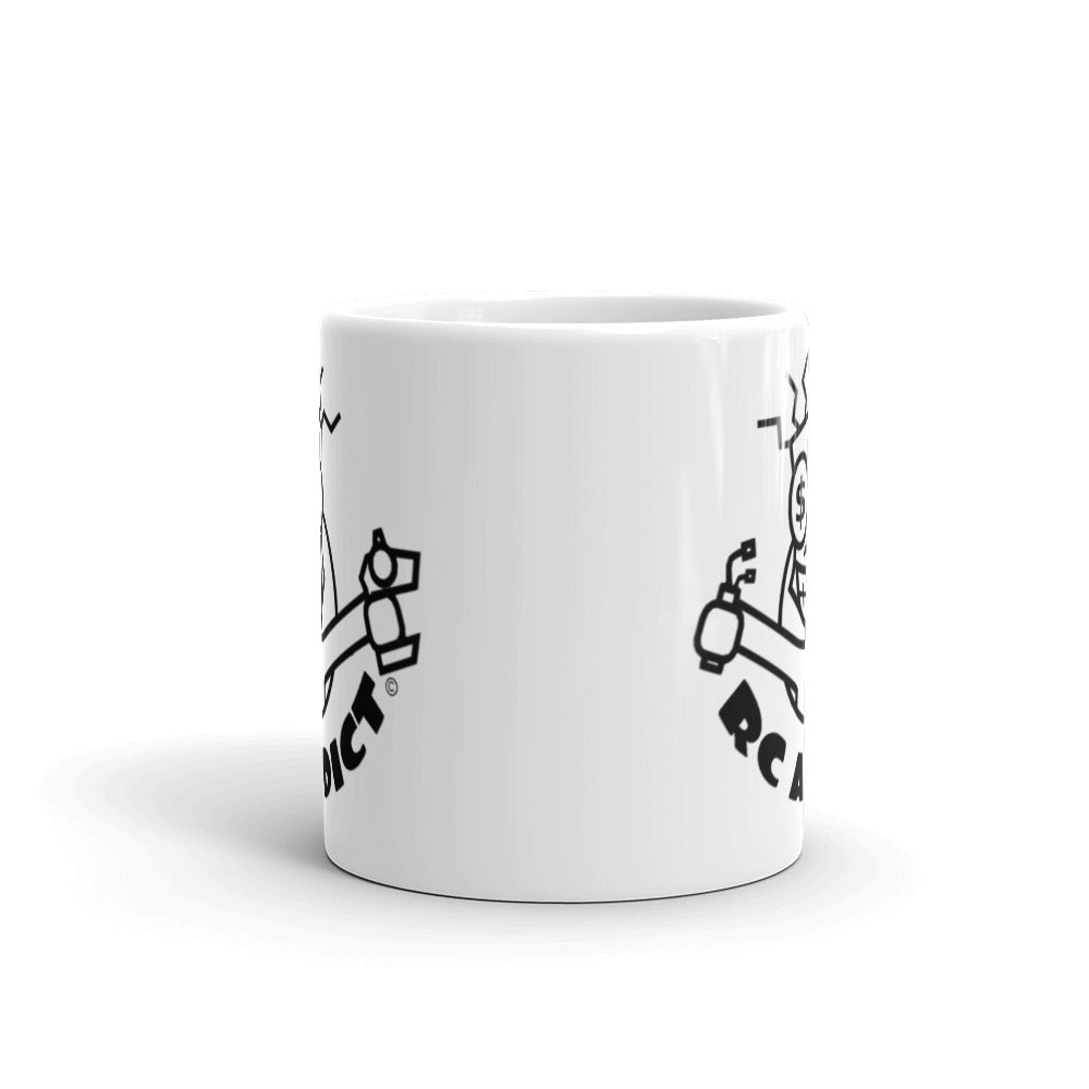 White glossy mug