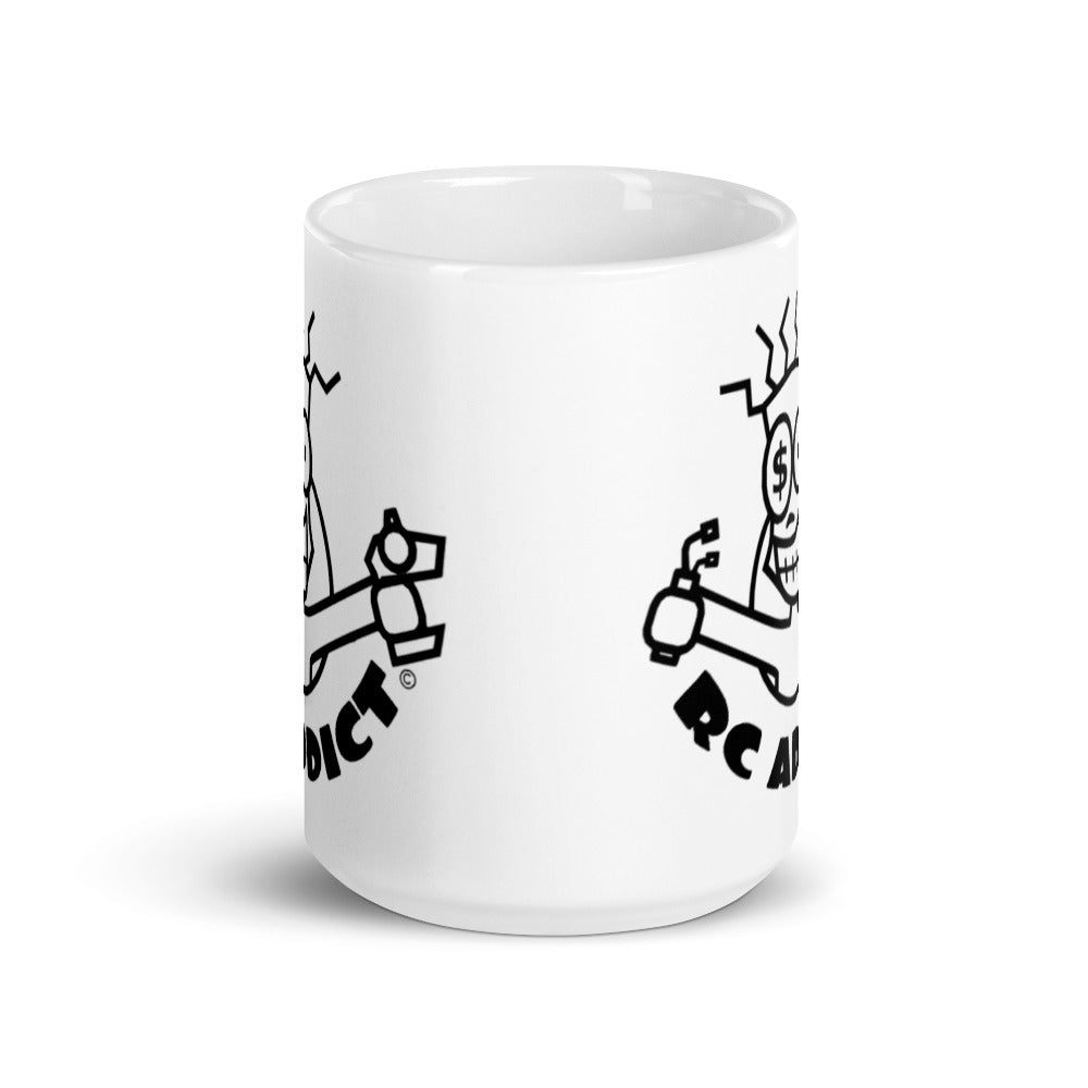 White glossy mug