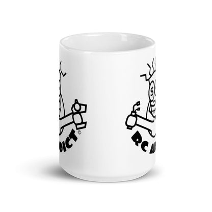 White glossy mug