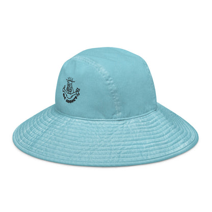 Wide brim bucket hat