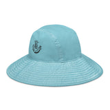Wide brim bucket hat