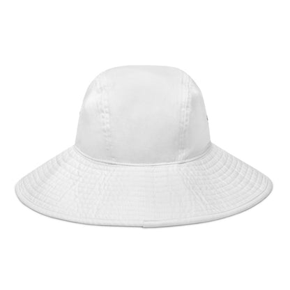 Wide brim bucket hat