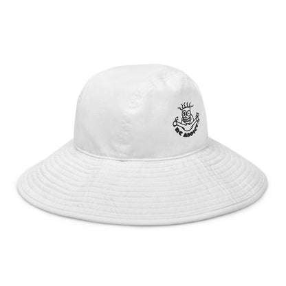 Wide brim bucket hat